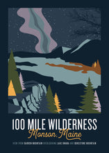 Load image into Gallery viewer, 100 Mile Wildnerness Postcard 5"x7" | Vintage Travel Postcard | Appalachian Trail Postcard | Maine Postcard | 100 Mile Wilderness Postcard | Monson Maine | Borestone Mountain
