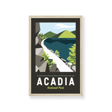 Load image into Gallery viewer, Acadia Maine Print 11"x17" | Vintage Travel Print | Acadia Print | Maine Print | Acadia National Park | Acadia National Park Print