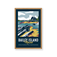 Load image into Gallery viewer, Bailey Island Maine Print | Vintage Travel Print | Ocean Print | Landscape Print | Maine Print | Bailey Island | Bailey Island Print