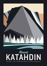 Load image into Gallery viewer, Maine Postcard 5"x7" | Katahdin Postcard | Mount Katahdin Postcard | Vintage Postcard