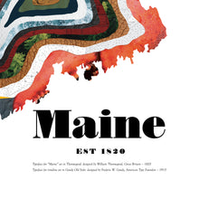 Load image into Gallery viewer, Limited Edition Maine Roots Poster | Maine Poster | Maine History Poster