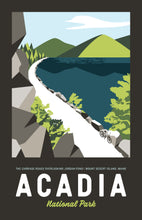 Load image into Gallery viewer, Acadia Maine Print 11"x17" | Vintage Travel Print | Acadia Print | Maine Print | Acadia National Park | Acadia National Park Print
