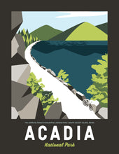 Load image into Gallery viewer, Acadia Maine Print 8.5"x11" | Vintage Travel Print | Acadia Print | Maine Print | Acadia National Park | Acadia National Park Print