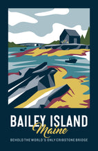 Load image into Gallery viewer, Bailey Island Maine Print | Vintage Travel Print | Ocean Print | Landscape Print | Maine Print | Bailey Island | Bailey Island Print