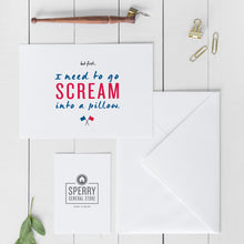 Load image into Gallery viewer, Political Card | American Flag Card | Red White Blue Card | Political Funny Card | Sarcastic Card