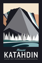 Load image into Gallery viewer, Katahdin Maine Poster 16"x24" | Vintage Travel Poster | Mountain Poster | Maine Poster | Mount Katahdin Print | Offset Print