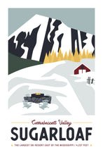 Load image into Gallery viewer, Sugarloaf Poster 16"X24" | Vintage Travel Poster | Sugarloaf Mountain Poster | Maine Poster | Sugarloaf Maine | Offset Print