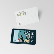 Load image into Gallery viewer, Maine Postcard Set 5"x7" | Maine Art Set | Acadia National Park | Moosehead Lake | Casco Bay | Katahdin | Maine Travel Art