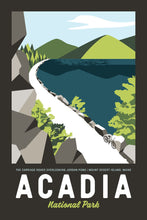 Load image into Gallery viewer, Acadia Maine Poster 16"x24" | Vintage Travel Poster | Acadia Poster | Maine Poster | Acadia National Park | Offset Print