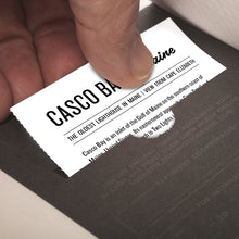 Load image into Gallery viewer, Field Notes Booklet Casco Bay Maine | Field Notes Journal Casco Bay | Field Notes Book Maine | Custom Field Notes Book