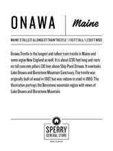 Load image into Gallery viewer, Field Notes Booklet Onawa Trestle Maine | Field Notes Journal Onawa Maine | Field Notes Book Maine | Custom Field Notes Book