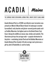 Load image into Gallery viewer, Field Notes Booklet Acadia Maine | Field Notes Journal Acadia | Field Notes Book Maine | Custom Field Notes Book