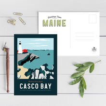 Load image into Gallery viewer, Maine Postcard Set 5"x7" | Maine Art Set | Acadia National Park | Moosehead Lake | Casco Bay | Katahdin | Maine Travel Art