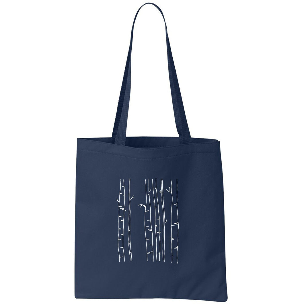 Blue Birch Tote | Blue Tree Tote | Blue Tote | Tree Tote