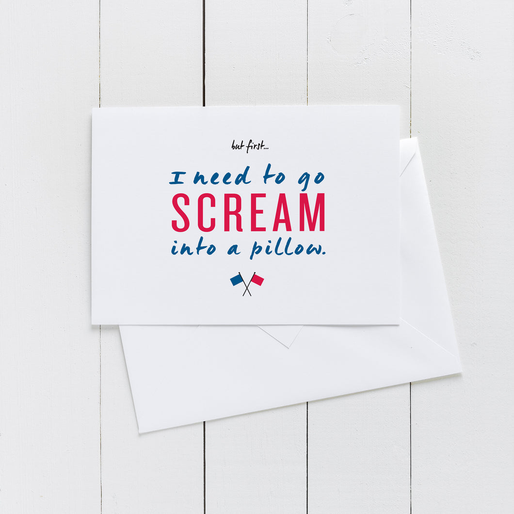 Political Card | American Flag Card | Red White Blue Card | Political Funny Card | Sarcastic Card